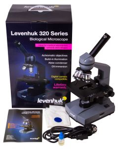 Microscopio monocular biológico Levenhuk 320 BASE
