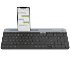 Logitech Slim Multi-Device Wireless Keyboard K580 teclado RF Wireless + Bluetooth Nórdico Grafito
