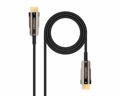 Nanocable Cable HDMI V2.0 AOC 4K@60Hz 18Gbps A/M-A/M, Negro, 15 m