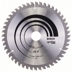 Bosch 2 608 640 641 - Hoja de sierra circular Optiline Wood - 216 x 30 x 2,8 mm, 48 (pack de 1)