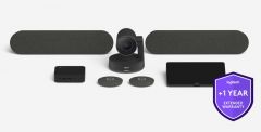 Logitech One year extended warranty for large room solution with Tap and RallyPlus