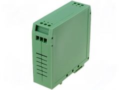 Caja Carril DIN 25x79,5x74mm Verde Poliami