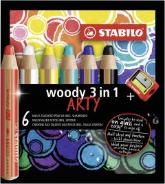 STABILO woody 3 in 1 ARTY Multicolor 6 pieza(s)