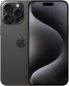 Teléfono Apple Iphone 15 Pro Max. Color Negro (Black Titanium). 256 GB de Memoria Interna, 8 GB de RAM. Pantalla Super Retina XDR de 6,7". Cámara principal de 48 Mpx. Smartphone completamente libre.