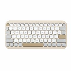 ASUS Marshmallow Keyboard KW100 teclado Bluetooth Inglés de EE. UU. Beige
