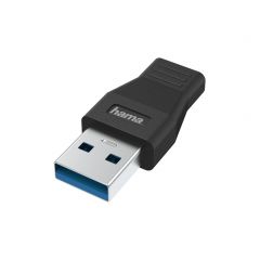 Hama 00200354 cambiador de género para cable USB Type-A USB Tipo C Negro