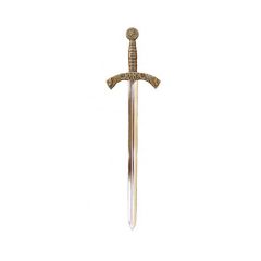 Abrecartas Espada de Caballero Templario de La Orden de los Pobres Caballeros de Cristo de 25 cm, Arma decorativa sin filo