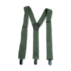 Tirantes Mil-Tec  con clip de color verde  Talla única ajustable hasta 120 cms 90154