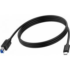 Vision 2m black usb-c to usb-3.0b cable