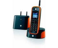Motorola O201 Identificador de llamadas Negro, Naranja