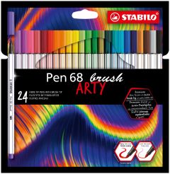 STABILO Pen 68 brush ARTY rotulador Colores surtidos 24 pieza(s)