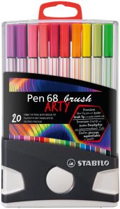 STABILO Pen 68 brush ARTY rotulador Colores surtidos 20 pieza(s)