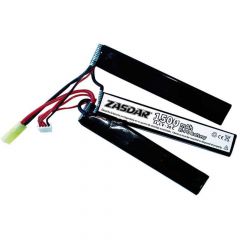 Batería Li-Po ZASDAR 11,1 V 1500 MAh 20C - 3 Sticks (7 X 21 X 126 Mm)