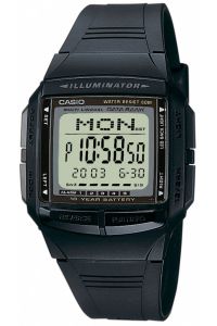 Reloj de pulsera CASIO Databank - DB-36-1A correa color: Negro Dial LCD Unisex