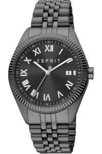 Reloj de pulsera Esprit Hugh - ES1G365M0065 correa color: Gris hierro Dial Negro Hombre