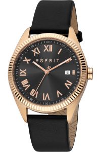 Reloj de pulsera Esprit Hugh - ES1G365V0085 correa color: Negro Dial Negro Hombre