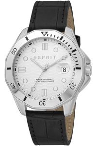 Reloj de pulsera Esprit Kale - ES1G367L0015 correa color: Negro Dial Gris plata Hombre