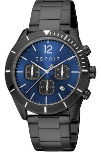 Reloj de pulsera Esprit Rob - ES1G372M0075 correa color: Negro Dial Azul noche Hombre