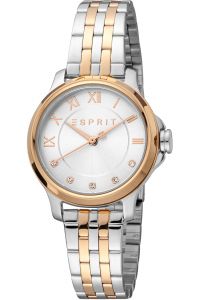 Reloj de pulsera Esprit Bent II - ES1L144M3115 correa color: Gris plata Oro rosa Dial Gris plata Mujer