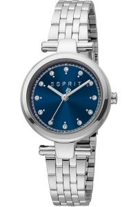 Reloj de pulsera Esprit Laila dot - ES1L281M1055 correa color: Gris plata Dial Azul noche Mujer