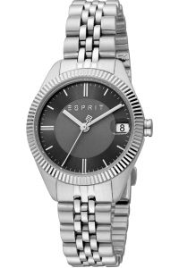 Reloj de pulsera Esprit Madison - ES1L340M0055 correa color: Gris plata Dial Negro Mujer