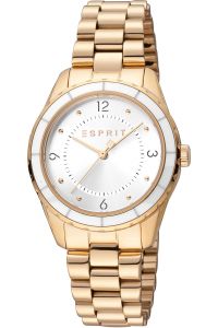 Reloj de pulsera Esprit Skyler - ES1L348M0065 correa color: Oro rosa Dial Gris plata Mujer