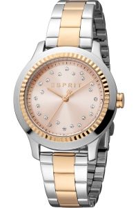 Reloj de pulsera Esprit Joyce - ES1L351M0135 correa color: Gris plata Oro rosa Dial Oro rosa Mujer