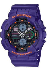 Reloj de pulsera CASIO G-Shock - GA-140-6AER correa color: Violeta Dial Negro Hombre