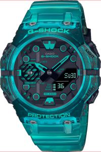Reloj de pulsera CASIO G-Shock - GA-B001G-2AER correa color: Azul verdoso Dial Negro Hombre