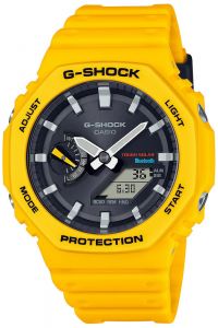 Reloj de pulsera CASIO G-Shock - GA-B2100C-9AER correa color: Amarillo Dial Negro Hombre