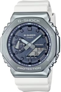 Reloj de pulsera CASIO G-Shock - GM-2100WS-7AER correa color: Blanco Dial Gris seda Hombre