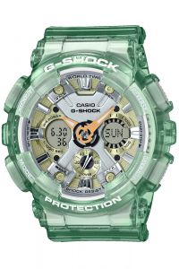 Reloj de pulsera CASIO G-Shock - GMA-S120GS-3AER correa color: Verde Dial LCD Gris plata Unisex