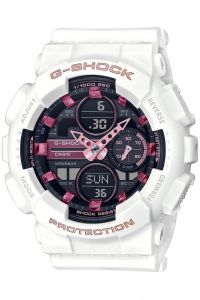 Reloj de pulsera CASIO G-Shock - GMA-S140M-7AER correa color: Blanco Dial Negro Hombre