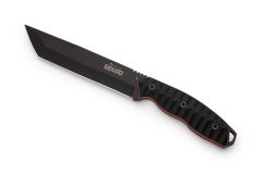Cuchillo Hydra GEKIDO con hoja de estilo Tanto y acero Sleipner criogénico, mango G10 negro, incluye funda kydex