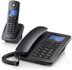Motorola C4201 Teléfono DECT/analógico Identificador de llamadas Negro
