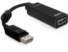 DeLOCK 61849 adaptador de cable de vídeo 0,125 m DisplayPort HDMI tipo A (Estándar) Negro