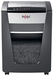 Rexel M515 triturador de papel Microcorte 60 dB 23 cm Negro, Plata