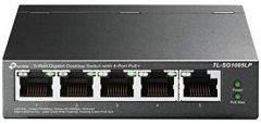 TP-Link TL-SG1005LP switch No administrado Gigabit Ethernet (10/100/1000) Energía sobre Ethernet (PoE) Negro