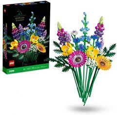 LEGO 10313 Icons Ramo de Flores Silvestres, Flores Artificiales, Manualidades para Adultos, Colección Botanical, Regalos para Mujer y Hombre de Navidad, Regalo de Reyes
