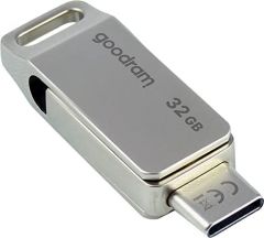 Goodram ODA3 unidad flash USB 32 GB USB Type-A / USB Type-C 3.2 Gen 1 (3.1 Gen 1) Plata