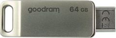 Goodram ODA3 unidad flash USB 64 GB USB Type-A / USB Type-C 3.2 Gen 1 (3.1 Gen 1) Plata