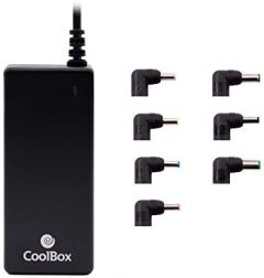 CoolBox COO-NB065-0 adaptador e inversor de corriente Interior 65 W Negro