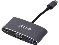 LMP USB-C multiport adapter VGA & USB Adaptador gráfico USB 1920 x 1200 Pixeles Negro