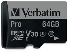 Verbatim Pro 64 GB MicroSDXC UHS Clase 10