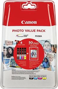 Canon 6508B005 cartucho de tinta 4 pieza(s) Original Rendimiento estándar Negro, Cian, Amarillo, Magenta