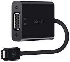 Belkin USB-C\VGA Adaptador gráfico USB Negro