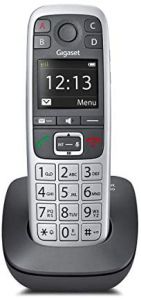 Gigaset E560 teléfono Teléfono DECT Identificador de llamadas Negro, Plata