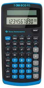 Texas Instruments TI-30 ECO RS calculadora Bolsillo Calculadora científica Negro