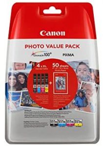 Canon 6443B006 cartucho de tinta Original Foto negro, Fotos cian, Foto magenta, Amarillo para impresión de fotografías