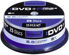 Intenso DVD+R 8.5GB 8x Double Layer 25er Cakebox 8,5 GB DVD+R DL 25 pieza(s)